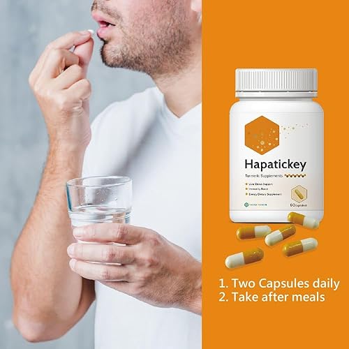 Miniatura 6 de Suplemento de curcumina y postbiótico de cúrcuma, 60 cápsulas  Apoyo hepático, salud intestinal y desintoxicación  Fórmula antioxidante y limpiadora