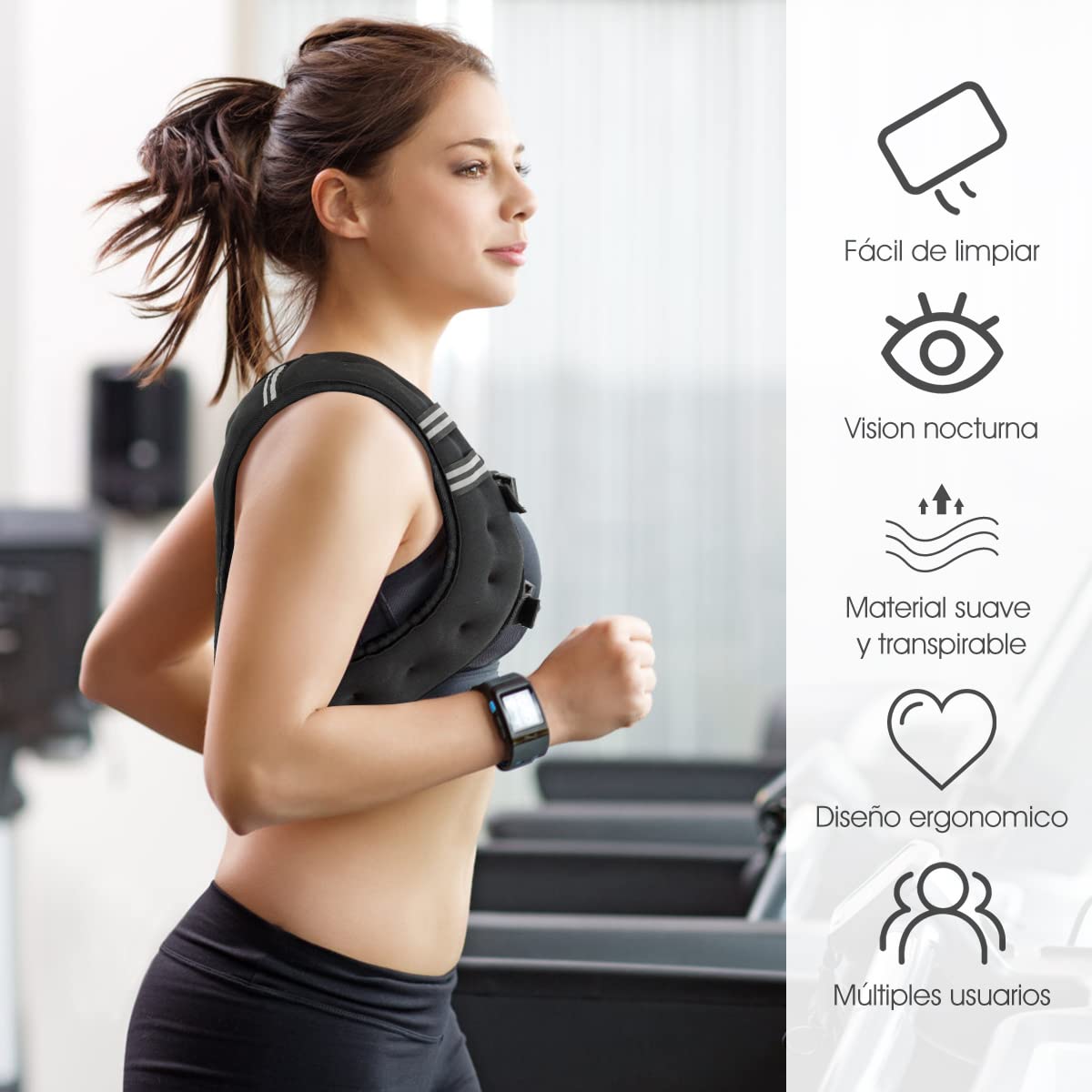 COSTWAY Chaleco de Peso, Chaleco de Entrenamiento 8/15 kg con Hebillas Regulables y Bolsa de Red, Chaleco con Pesas con Tira Reflectante para Hombres Mujeres y Niños