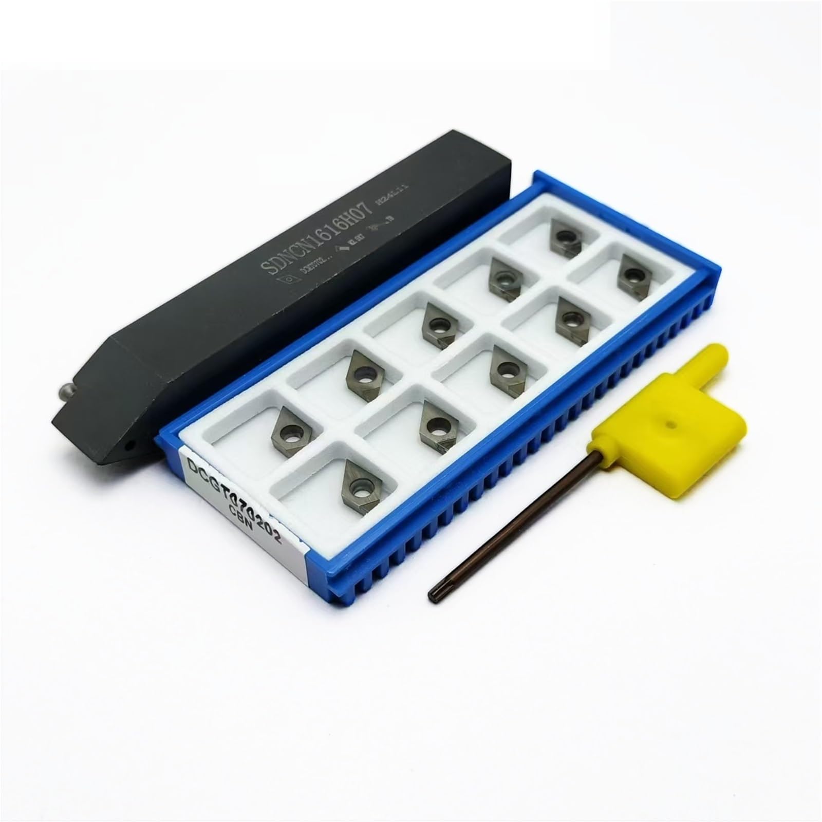 Portaherramientas Para Tornos SDNCN: Portaherramientas SDNCN1010H07, SDNCN1212H07, SDNCN1616H07 Para Cuchillas De Carburo DCGT070202 04 08 Herramienta de Torno(SDNCN1616 and 02 CBN)