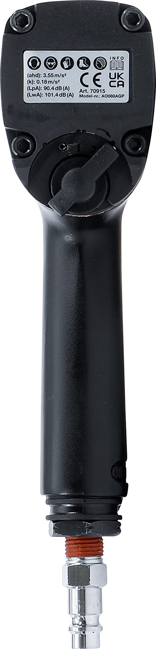 BGS 70915 | Juego quita-puntos de soldadura neumático | Mandril de 8 mm | 6 velocidades | Abrazadera de sujeción extraíble | para brocas HSS y TCT | máx. 6,2 bar