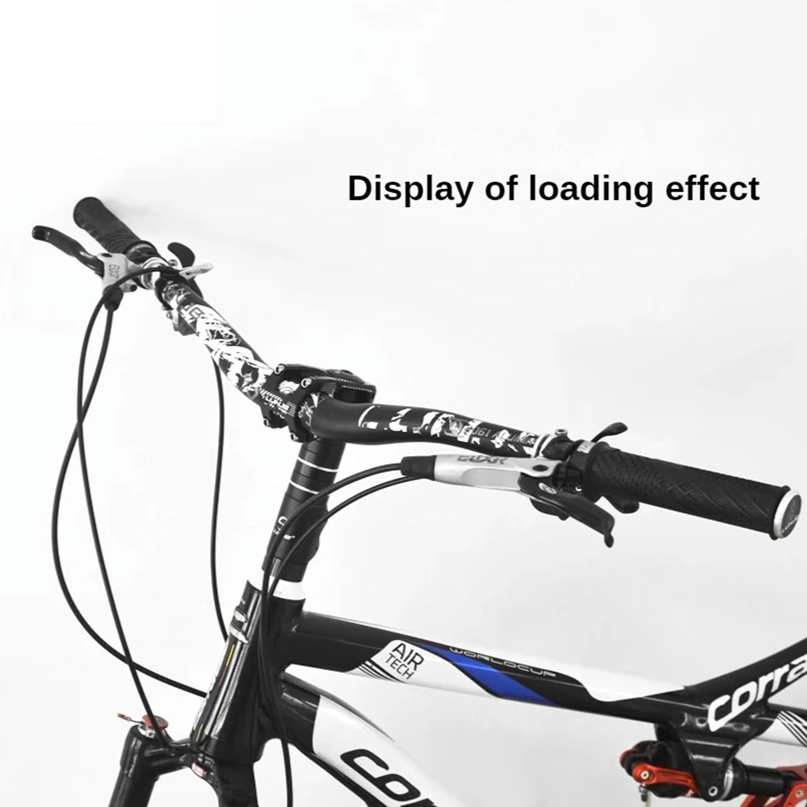 YLME Manubrio MTB, Manubrio MTB A Forma di Rondine 31.8 * 720/780 Mm, Manubrio MTB Montante del Manubrio della Bicicletta in Lega di Alluminio, per BMX-MTB
