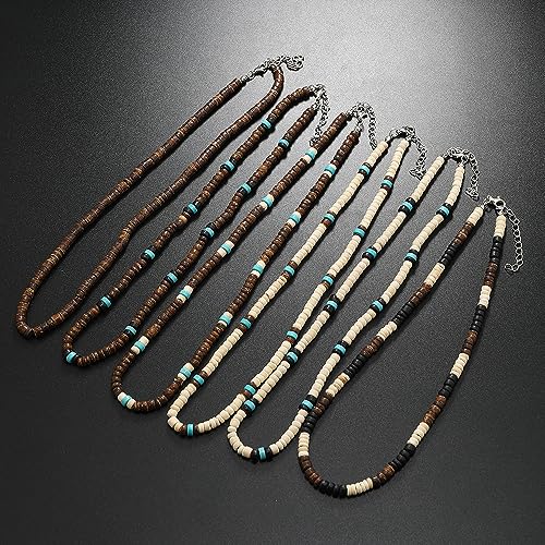 Puka Shell Necklace for Men Surfer Necklace Seashell Chokers Beach Necklace for Women Summer Beaded Necklace Jewelry4