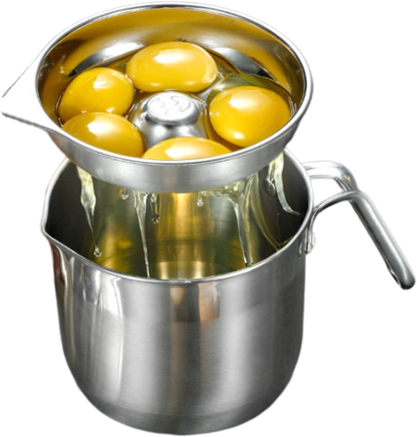 Egg Separator,Egg White and Egg Yolk Separator with Storage Box,Large-Capacity Filtered Egg Liquid,Stainless Steel Egg Shell Breaking Tools,Kitchen Gadget Cooking/Baker Tool