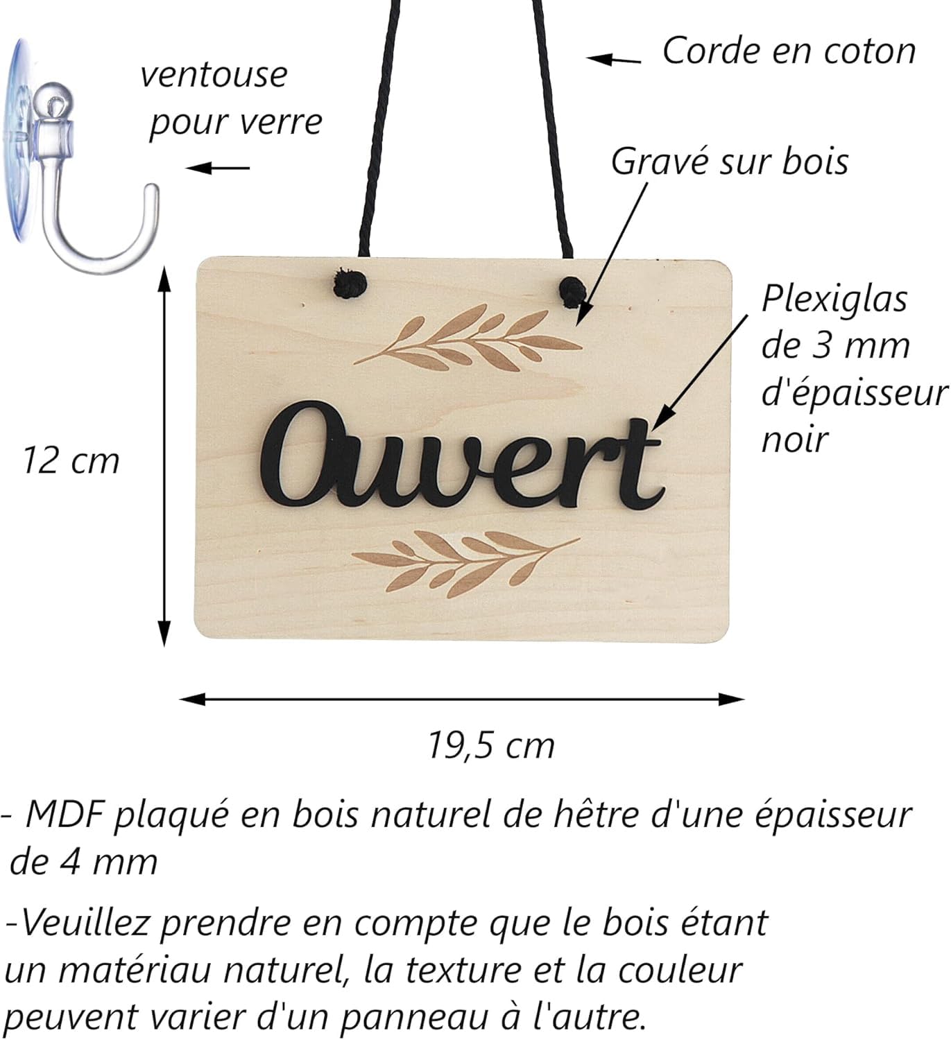 Smile BB - Panneau Ouvert Fermé Pour Magasins, Bars, Restaurants Smile BB - Panneau Ouvert Fermé Pour Magasins, Bars, Restaurants