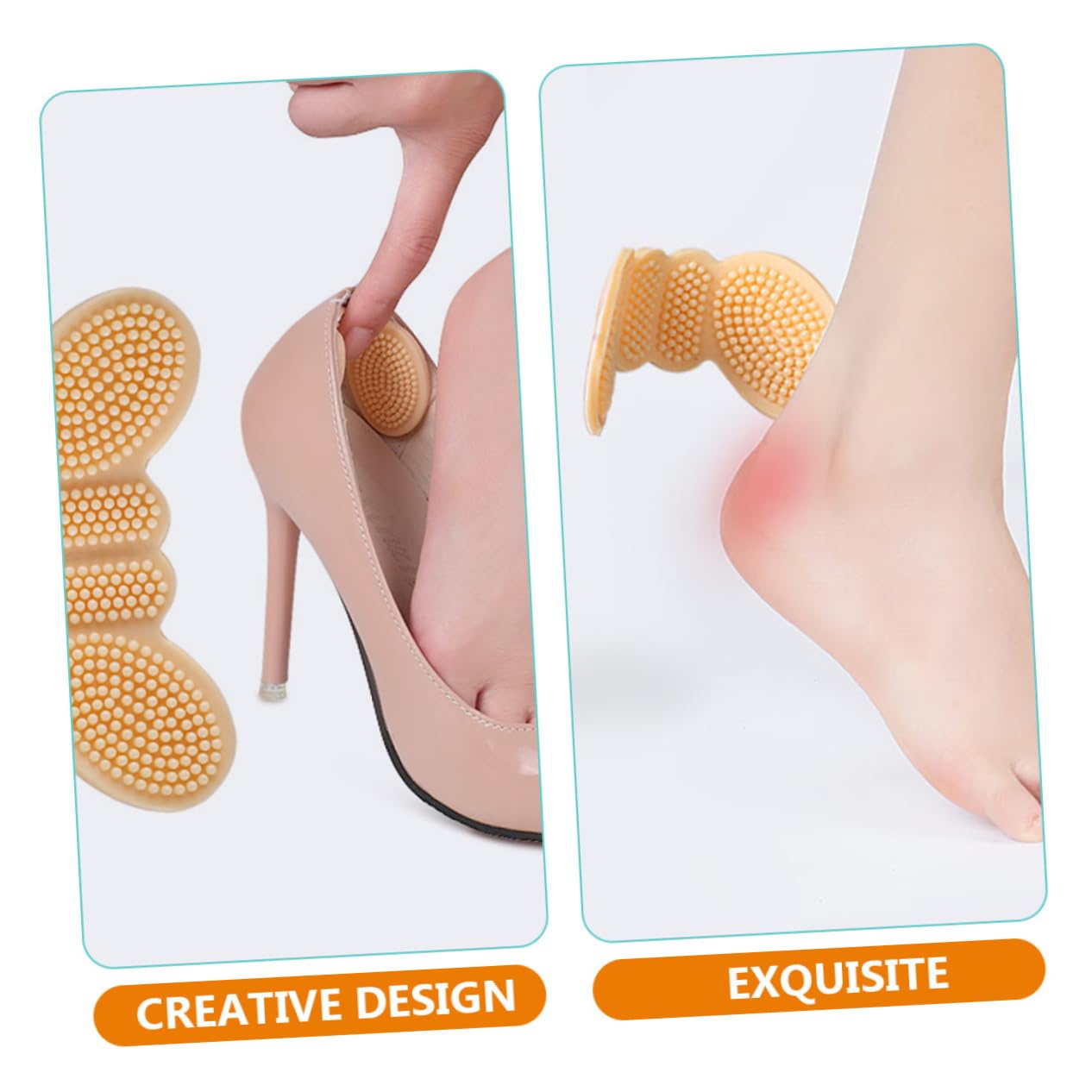 Healvian 16paare Selbstklebende Fersenschutzpolster Aus Silikon Atmungsaktive Fersenkissen Für Damen Und Herren Für High Heels Sport Und Lederschuhe Verhindert Fußschmerzen Und