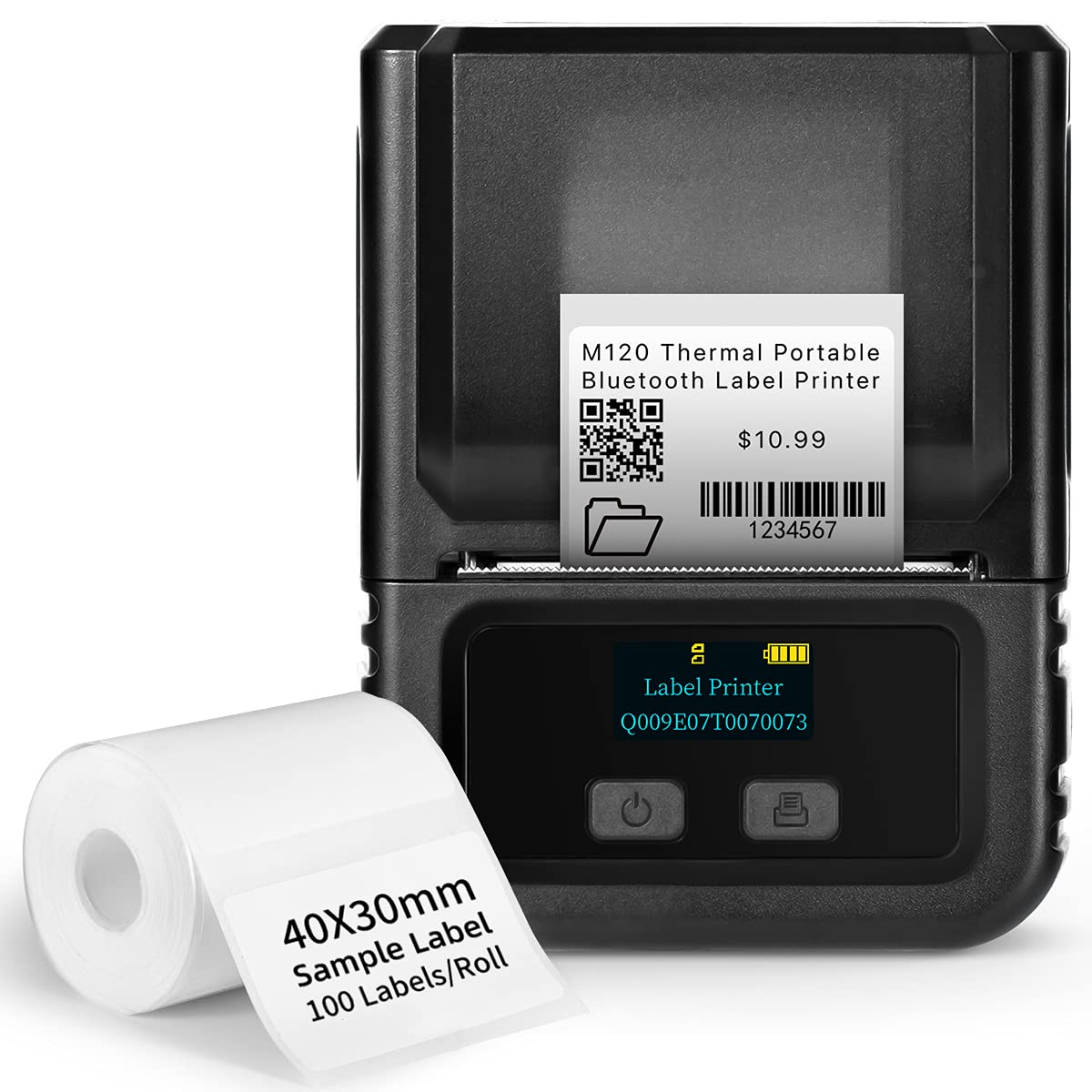 Buy Label Maker Printer Machine, Phomemo 2021 Upgrade M120 Portable Bluetooth Thermal Label