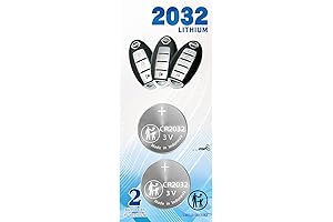 2Pack CR2032 Nissan Key Fob Battery Replacements