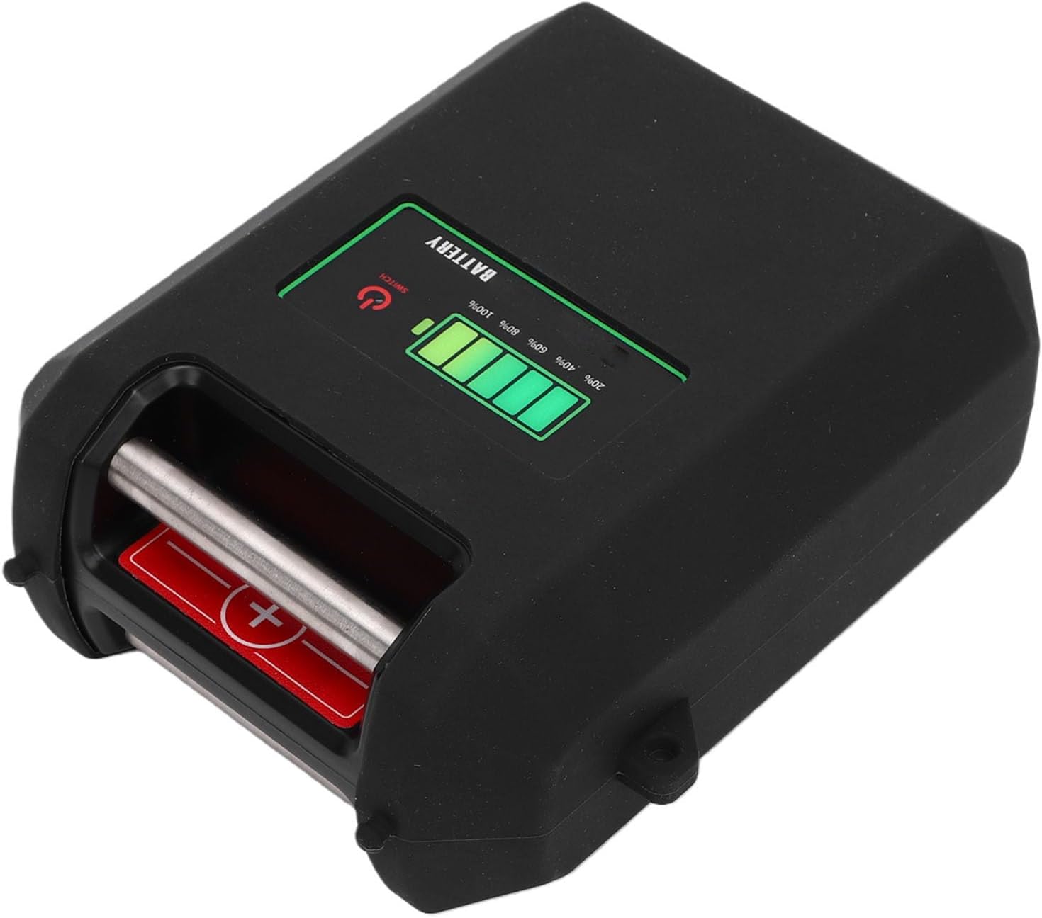 10000mAh Electric Fishing Reel Li Battery, LED Power Display with Shoulder Strap, for Electric Winch