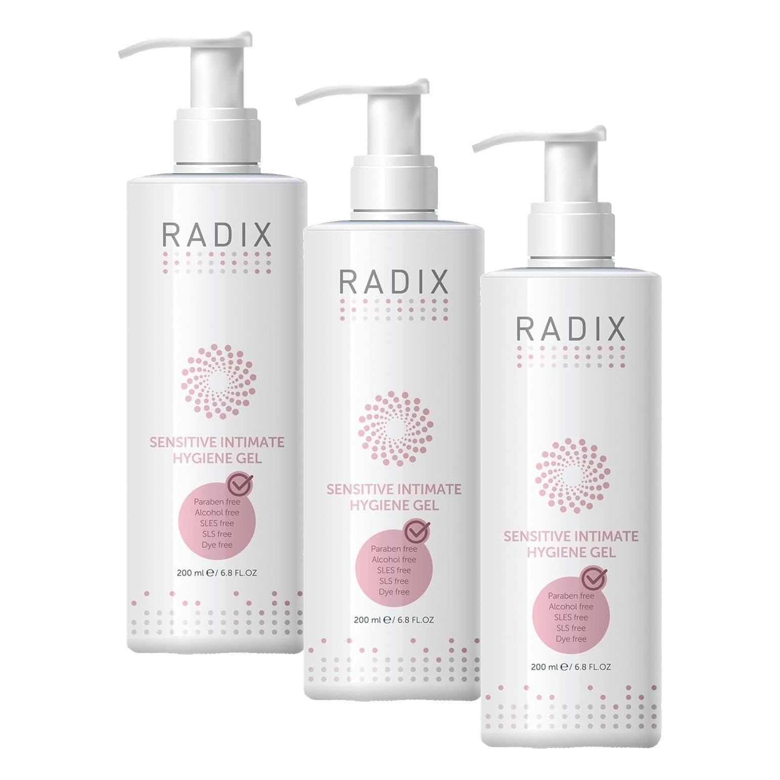 Radix Radix Hassas Temizleyici İntim Jel 200 ml (3 paketi)