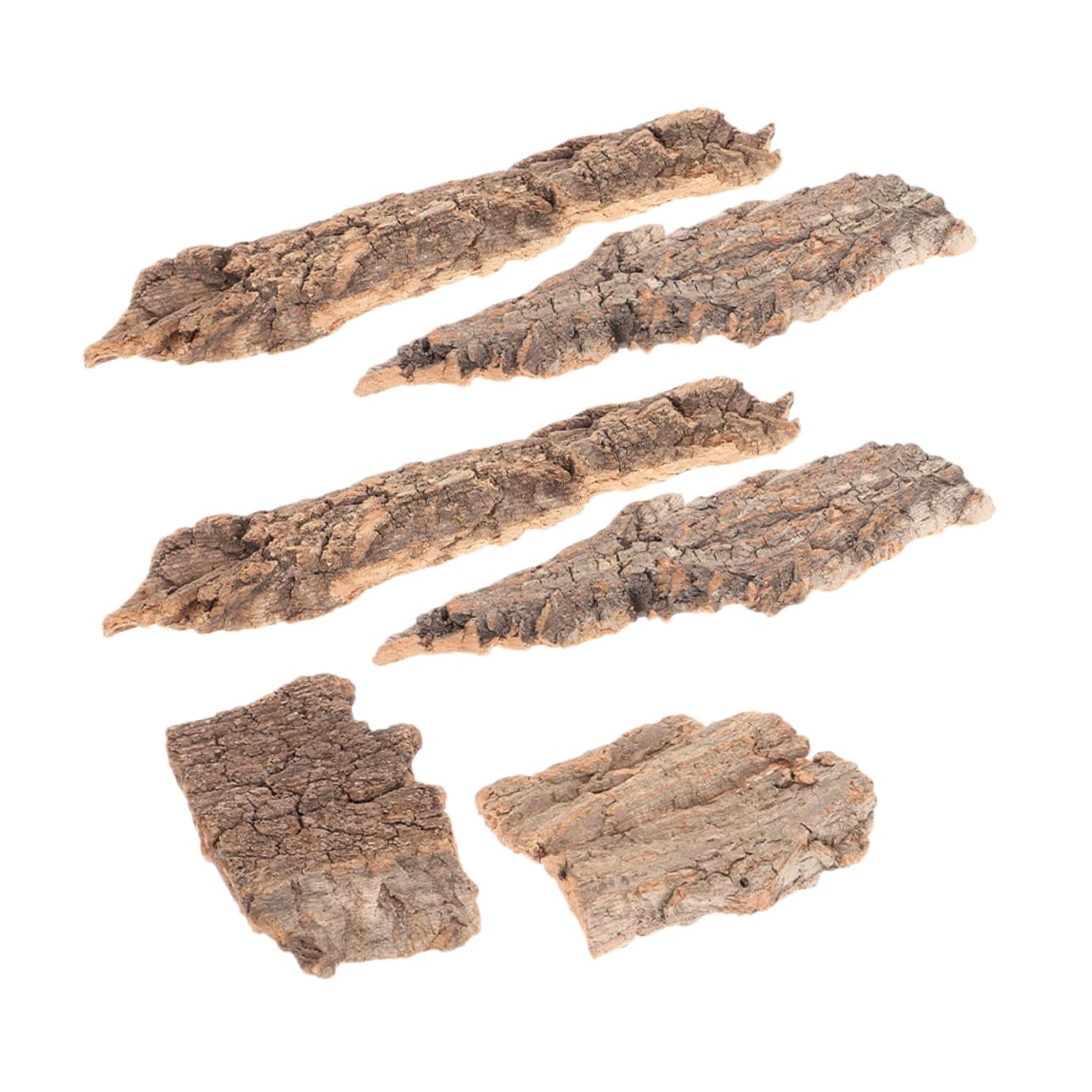 HANABASS 24piezas Decoración De Terrario para Reptiles De Corteza De Árbol Natural Plataforma De Sol para Reptiles Accesorio De Escalada para Acuarios y Terrarios Mediano