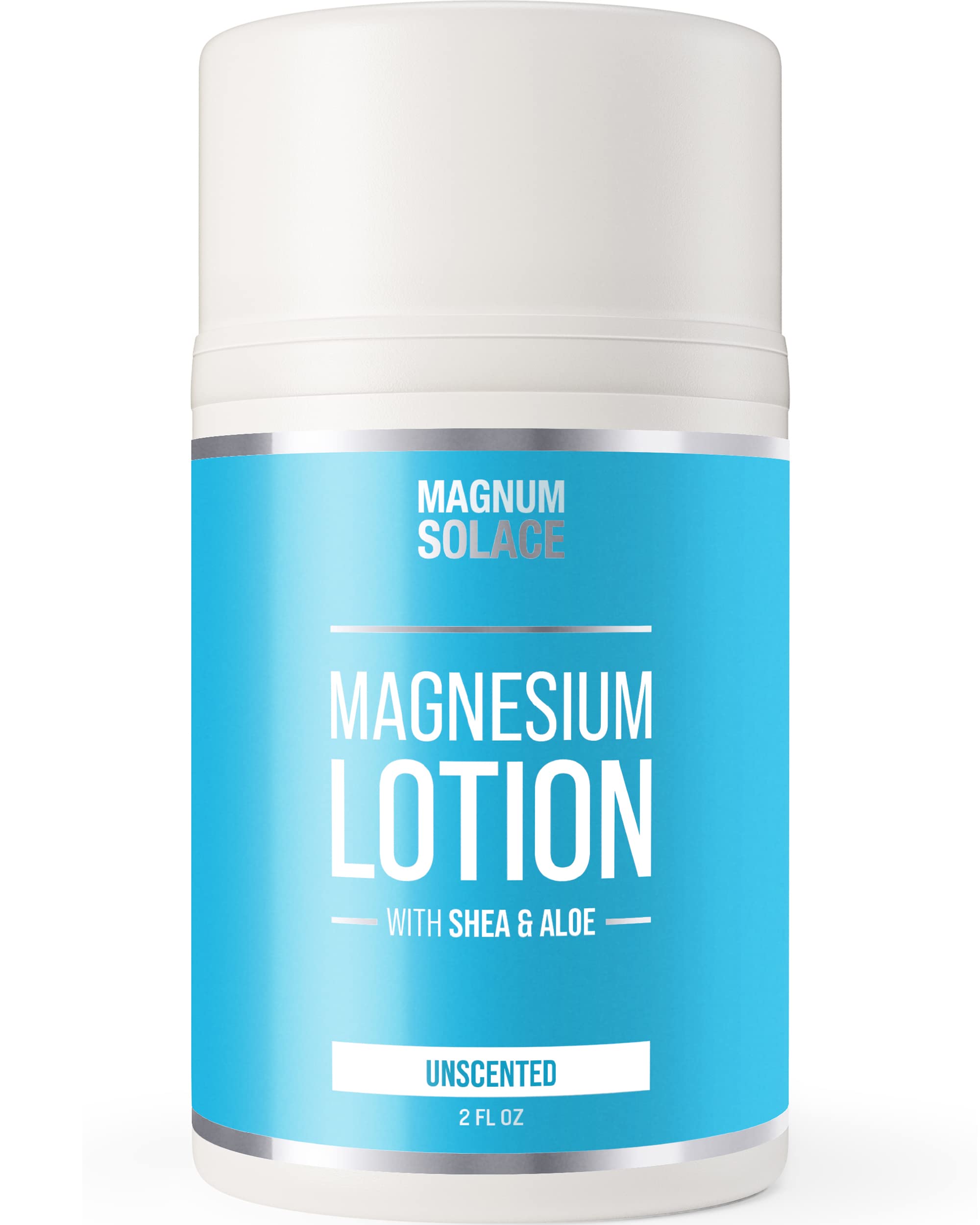 Magnum Solace Magnesium Lotion with Shea Butter – Apply to Legs – Alternative to Topical Magnesium Cream Unscented