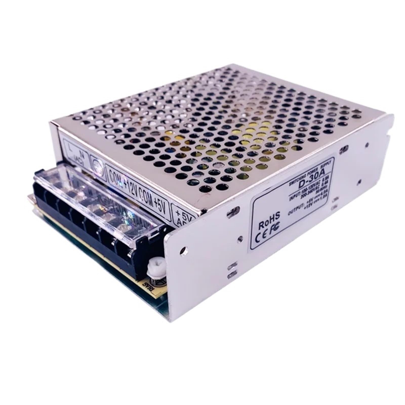 Alimentation à découpage double sortie 5V 12V 30W D-30b pour éclairage