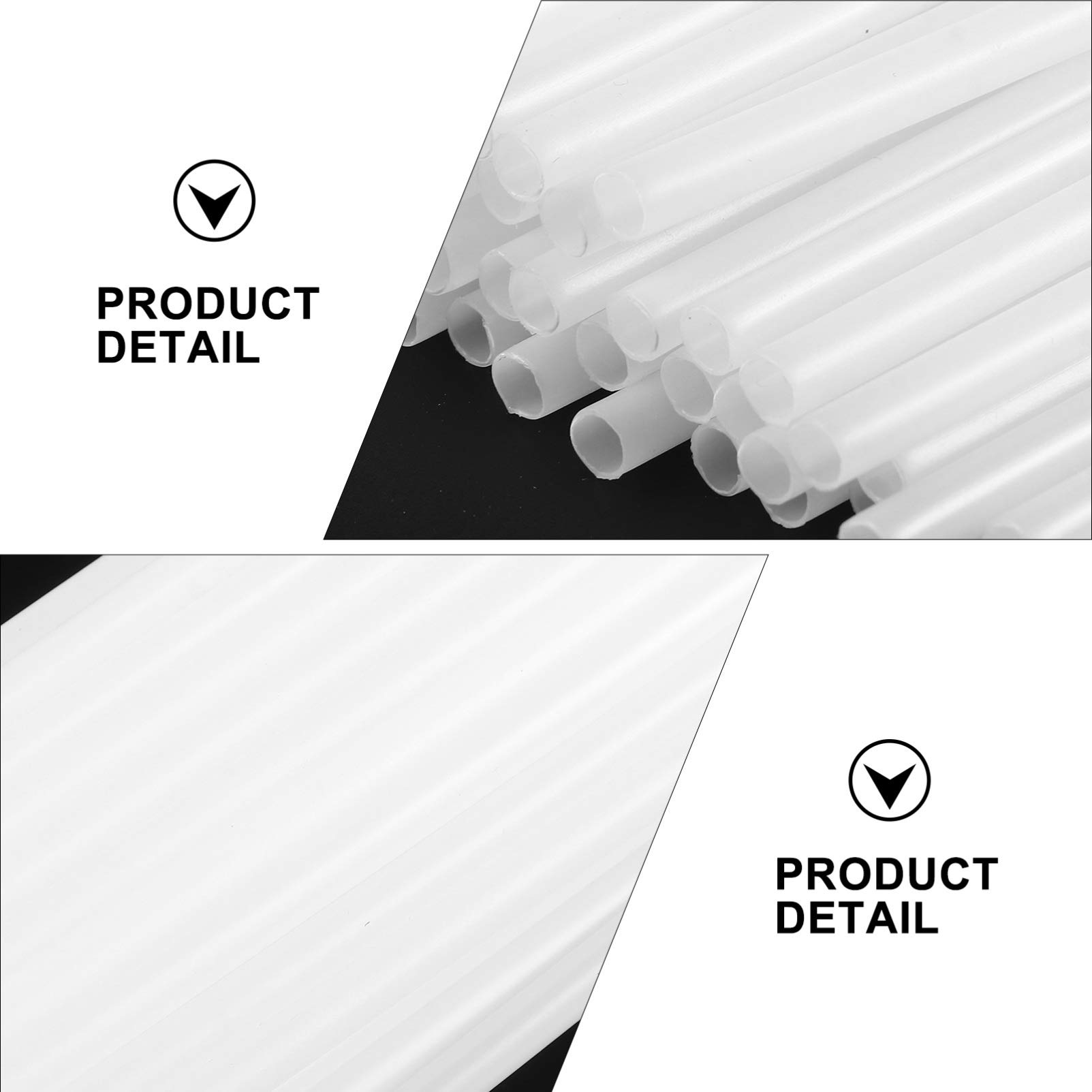 FOMIYES Clear Chocolate Holder Stick, 100pcs Plastic Chocolate Candy Truffle Wrappers Holders Stick Flower Packaging Support Rack for Valentines Day Gift Wedding Birthday Party Decorations