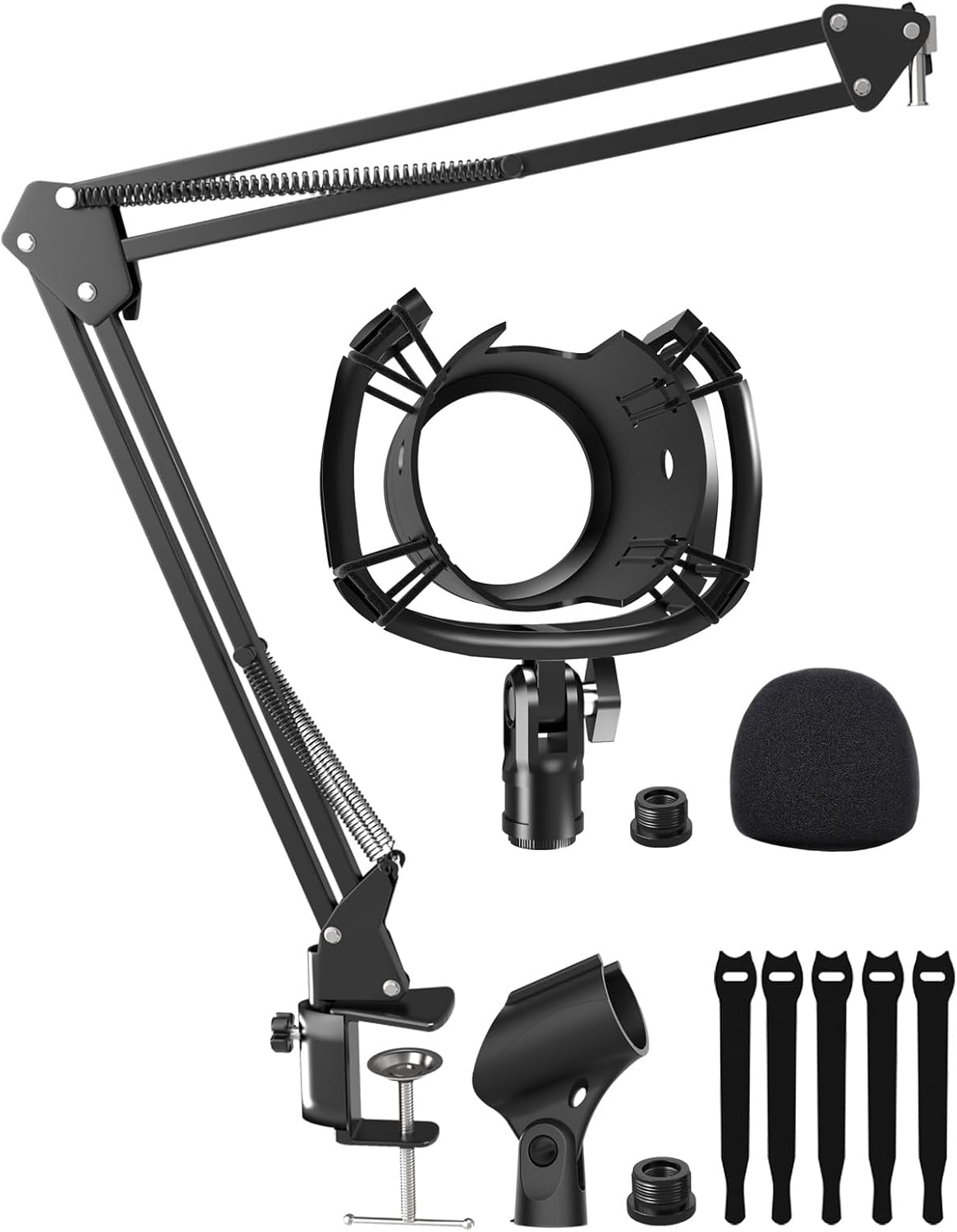 Yeti Microphone Shock Mount With Pop Filter + Yeti Boom Arm Stand