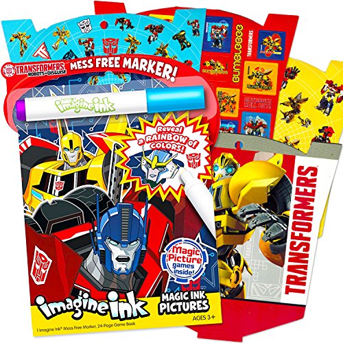 Transformers Imagine Ink Coloring Book Super Set With Over 300 Stickers Includes Mess Free Marker Buy Online In Bahamas At Bahamas Desertcart Com Productid 47473393