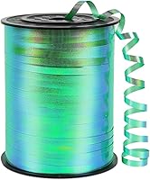 Vista 19 de Cinta Rizada Plateada, 1/5" de ancho x 500 yardas Cintas Rizadas de Navidad para Envolver Regalos, Decoración de Fiestas, Cuerda de Globos, Cabello