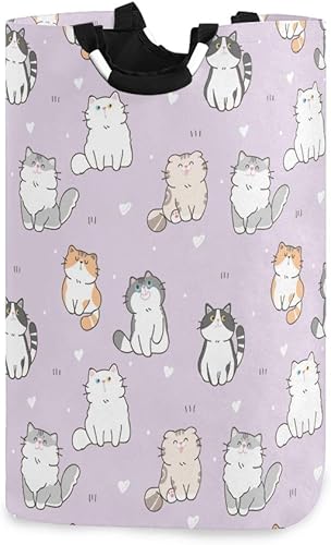 Qilmy Cesta de ropa sucia plegable grande con asa para dormitorio, baño, dormitorio, habitación de los niños