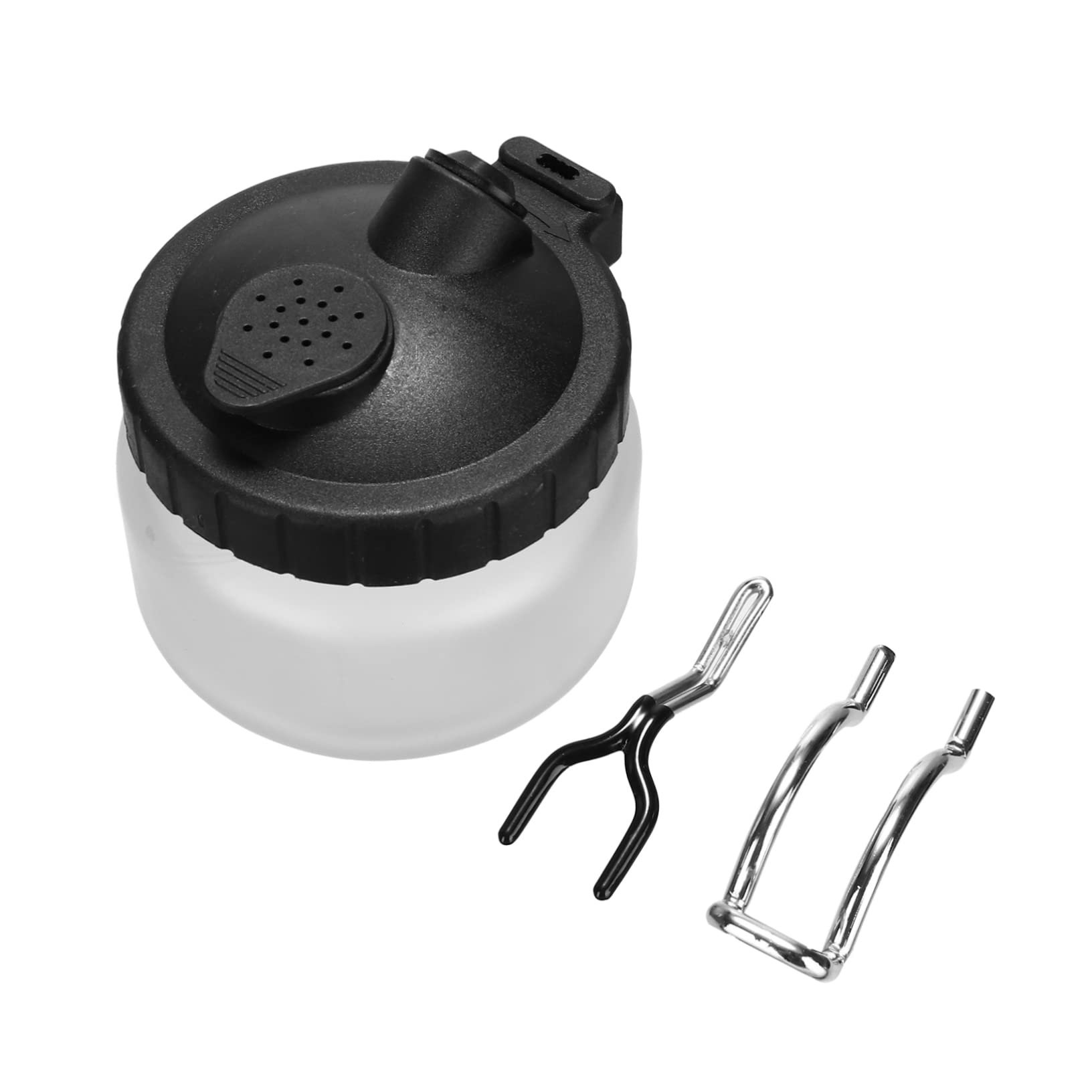 CANIGHT Practical Spray Pen Cleaning Pot Airbrush Cleaning Kit Brush Rinser Metal Holder for Paint Pen Cleaning Airbrush Cleaning