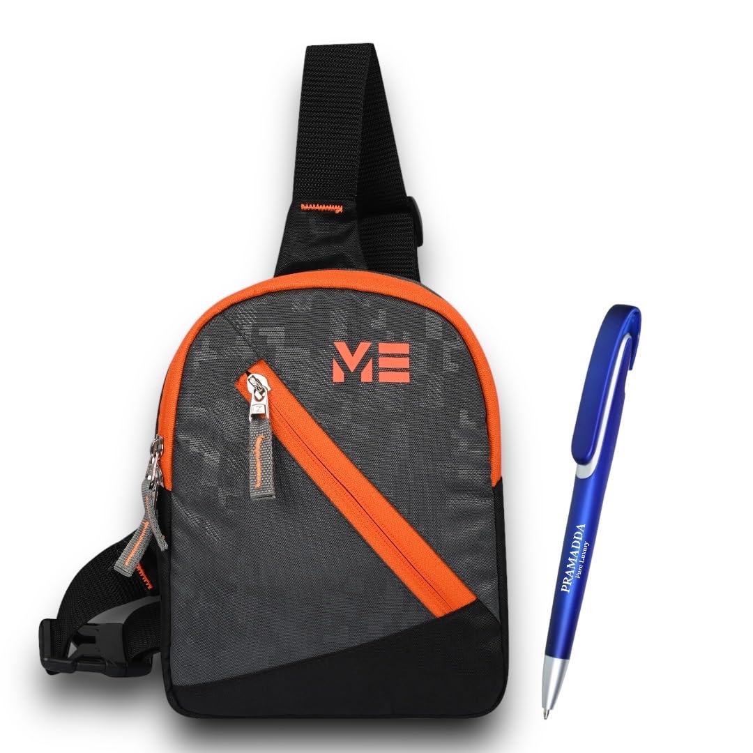 Pramadda Pure Luxury Sling Chest Bag with Elegant Pen Combo | Birthday Gift for Men | Office corporate gift for staff employees clients | Gift for father husband brother friend.