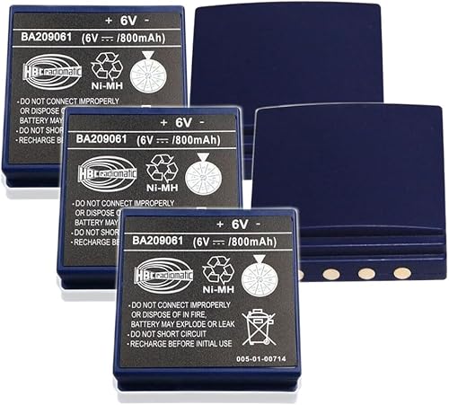 XIAOXX (5 Count) 6V 800mah BA209061 NI-MH Battery for HBC BA209061 Remote Control Pump Truck Battery