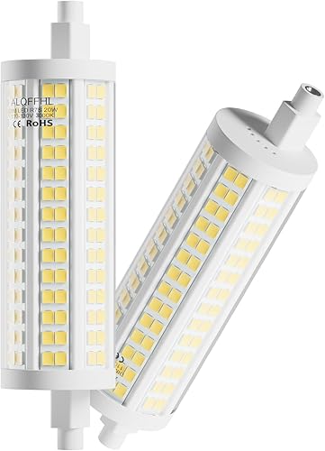 R7s - Bombilla LED de 4.646 in y 20 W, luz de inundación regulable tipo J de doble extremo, reemplazo halógeno T3 de 200 W, 120 V 2500 lúmenes,