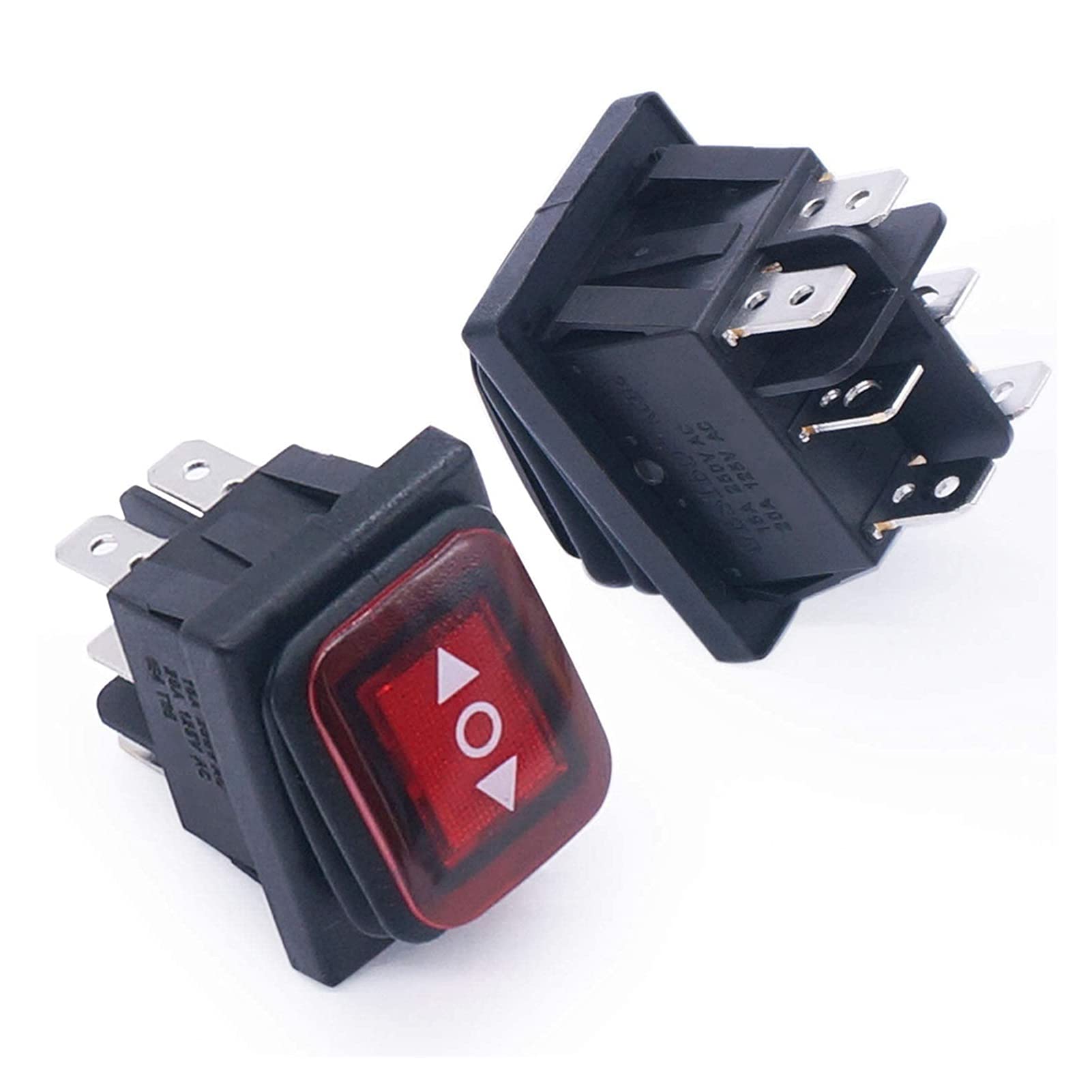 1pc KCD3 Doppio Interruttore a bilanciere for Barca Attiva/disattiva 6 Pin On-off 20A 125VAC (Color : One Color)