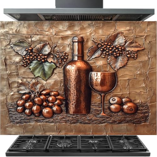 Elyese Rustic Tuscan Tempered Glass Backsplash