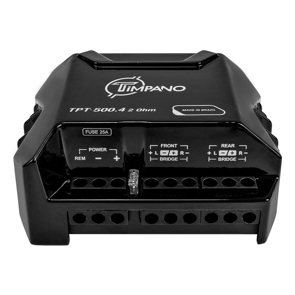 Timpano 4 Channel Amplifier Car Audio 4 x 125 Watts 2 Ohm, TPT-500.4 2 Ohm Small Mini Stereo Amp 12 Volts Full Range Class D - Bridgeable Car Amplifier - Image 3