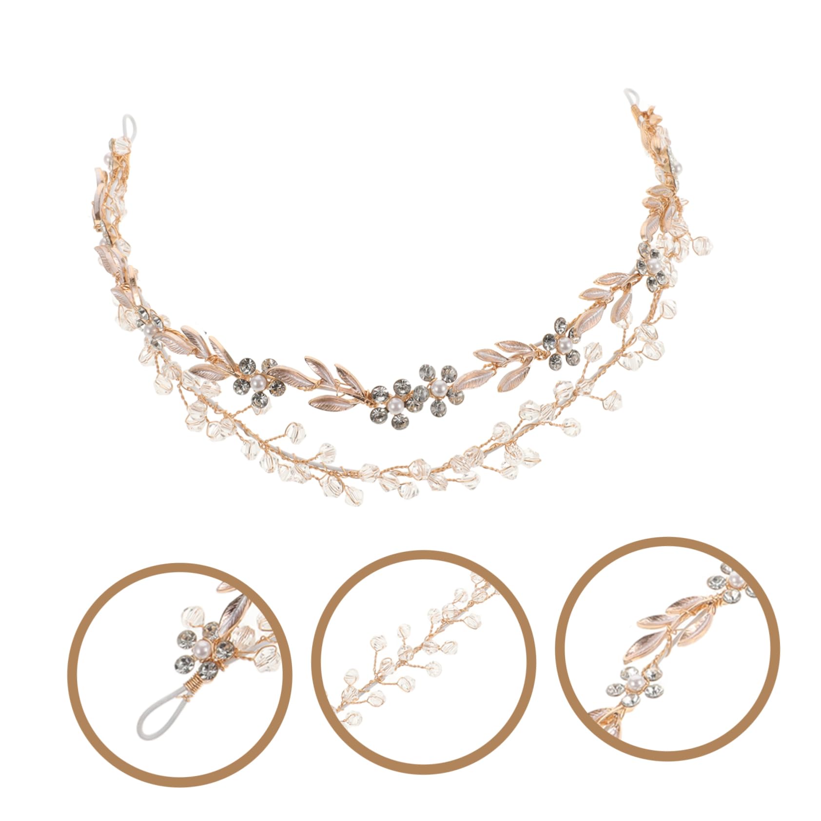 Didiseaon 4pezzi Cerchietto Cristallo e Per Donne Accessorio Per Matrimoni Compleanni e Feste Headband e Confortevole Per Speciali