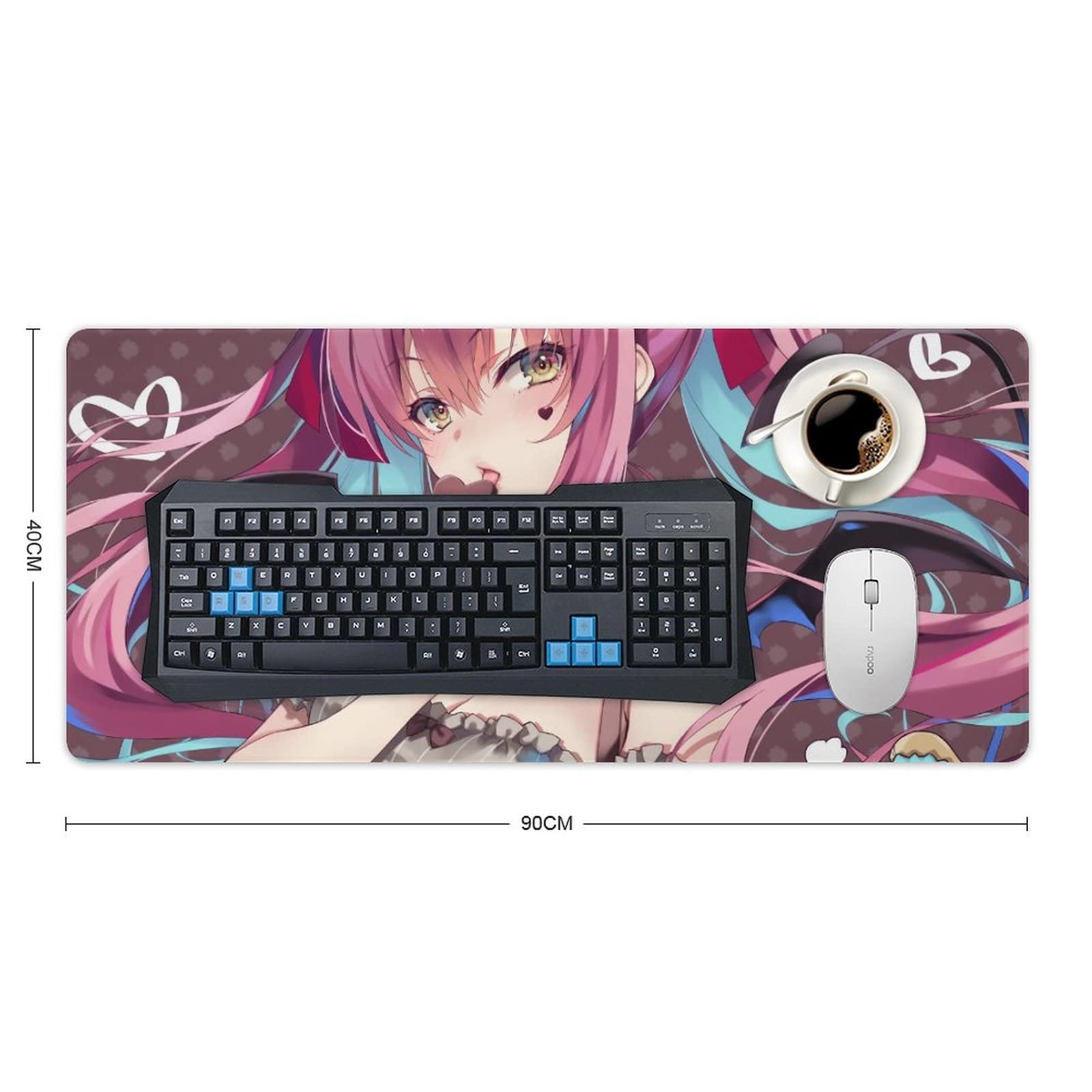 Amazon.co.jp: マウスパッド 大型 萌え キャラクター柄 ようこそ実力