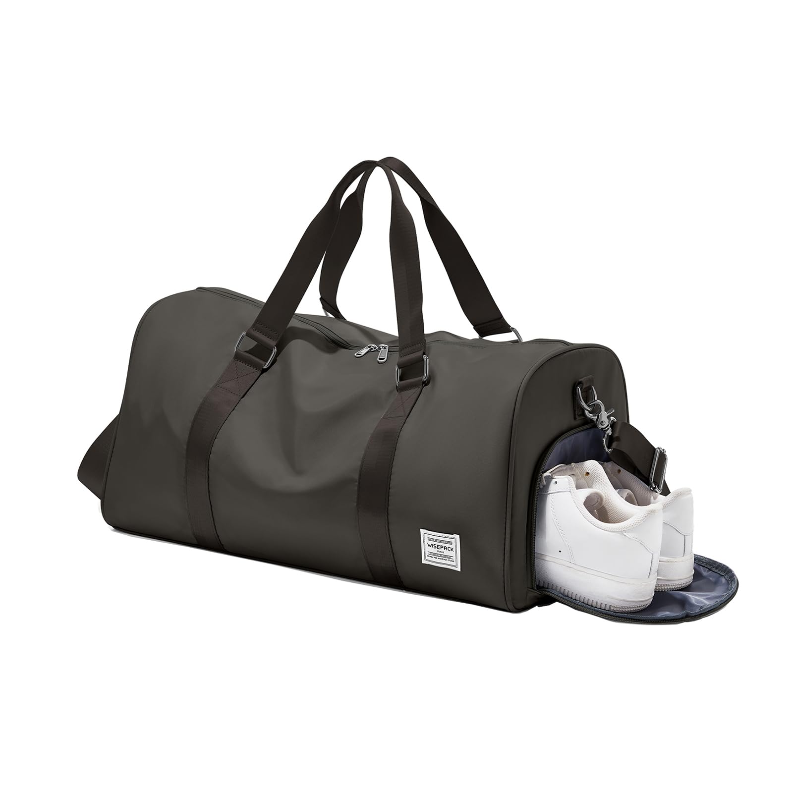 WISEPACK Travel Duffle Bag for Women Weekender Carry On Bags Coffee Brown