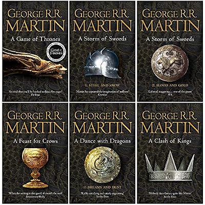 A Song of Ice and Fire Series 6 Books Collection Set By George R.R. Martin