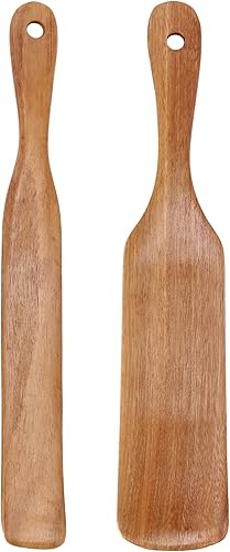 Miniatura 3 de Wooden Spurtles Set (5Pcs) - Teak Wood Kitchen Tools Set - Heat Non Stick Wood Cookware for Stirring & Mixing