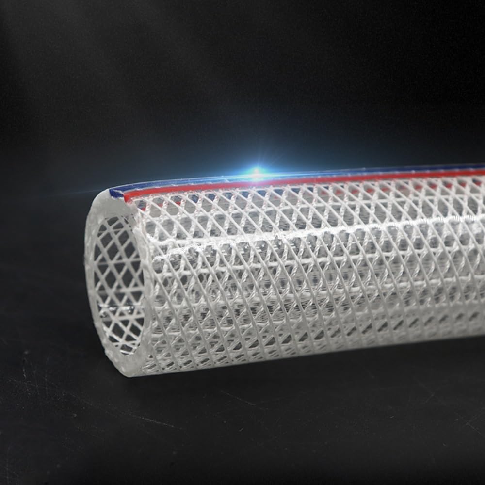 gomma flessibile Tubo flessibile rinforzato con fibra di PVC Tubo di cloruro di polivinile Tubi idraulici trasparenti a rete intrecciata Tubi dell'acqua da 1 metro elastico di drenaggio (Color : ID 3