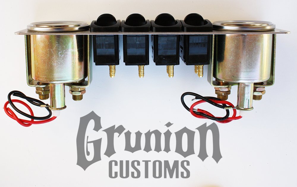 Buy Air Suspension Gauge Panel w/2 Viair 160 PSI White Gauges & 4