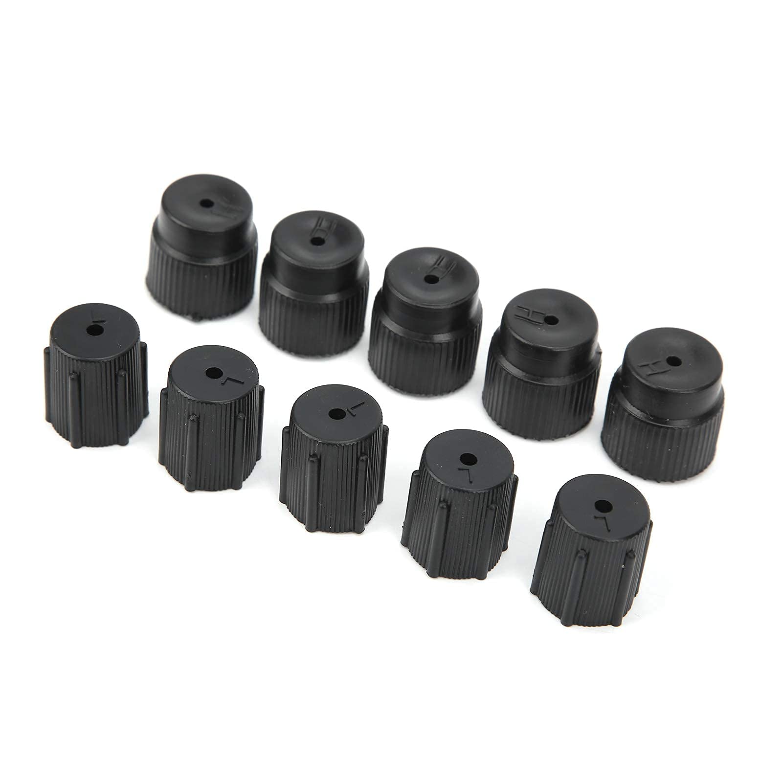 10 Pieces Air Conditioning Valve Core Kit Universal Air Conditioning Service Cover Premium Air Conditioner Repair Refrigerant Charging Port