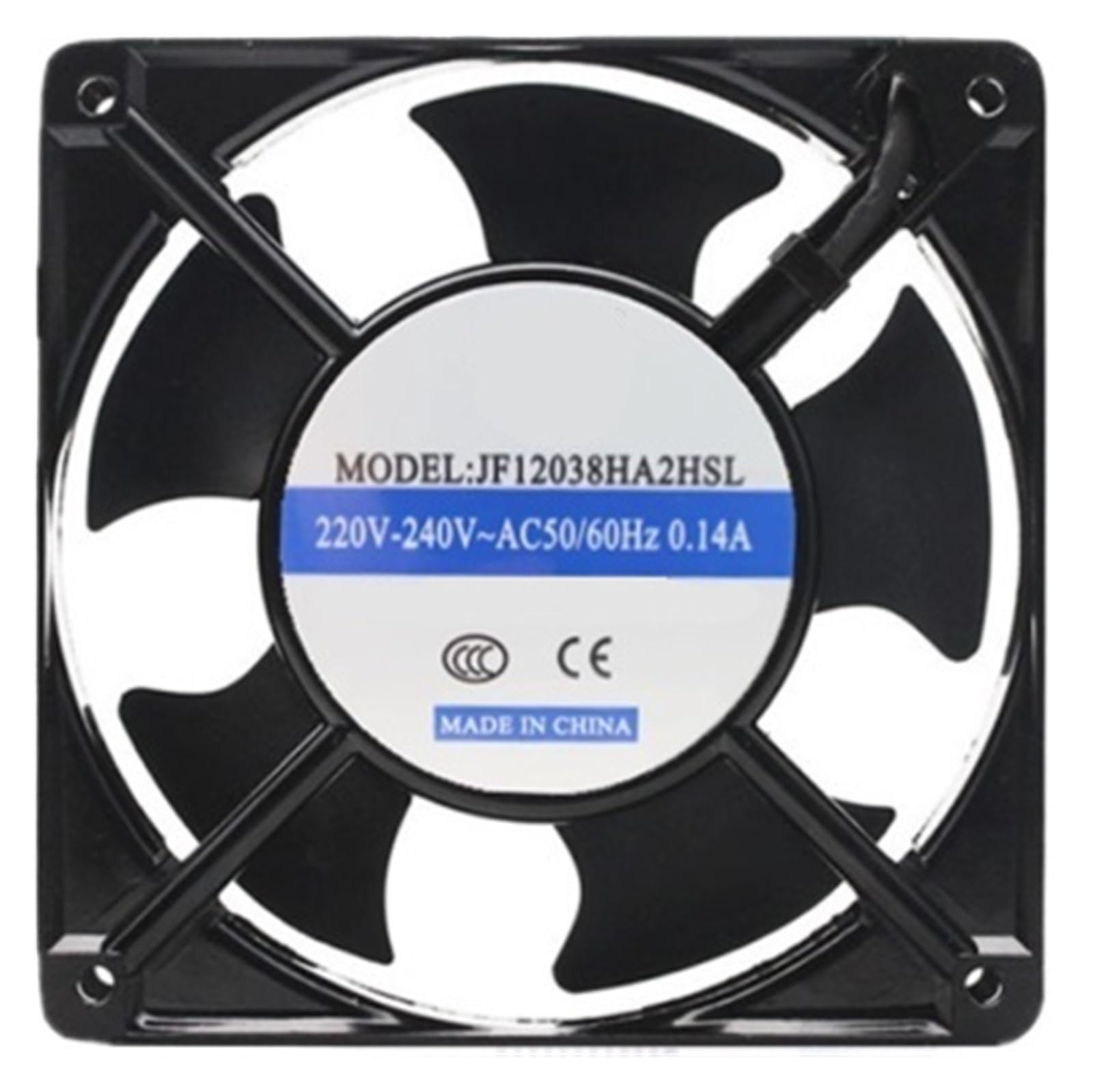 ZBWZXBDJ JF12038HA2HSL 0.14A 120 * 120 * 38MM Axial Flow Fan