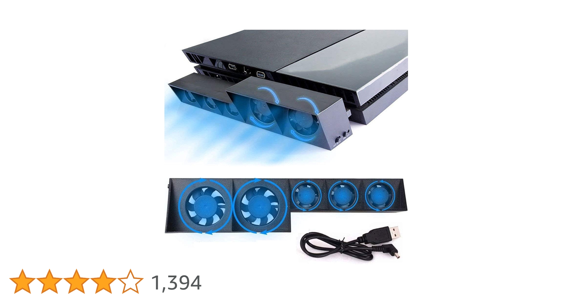 Amazon.co.jp: Linkhood PS4用冷却ファン USB外部クーラー 5ファン