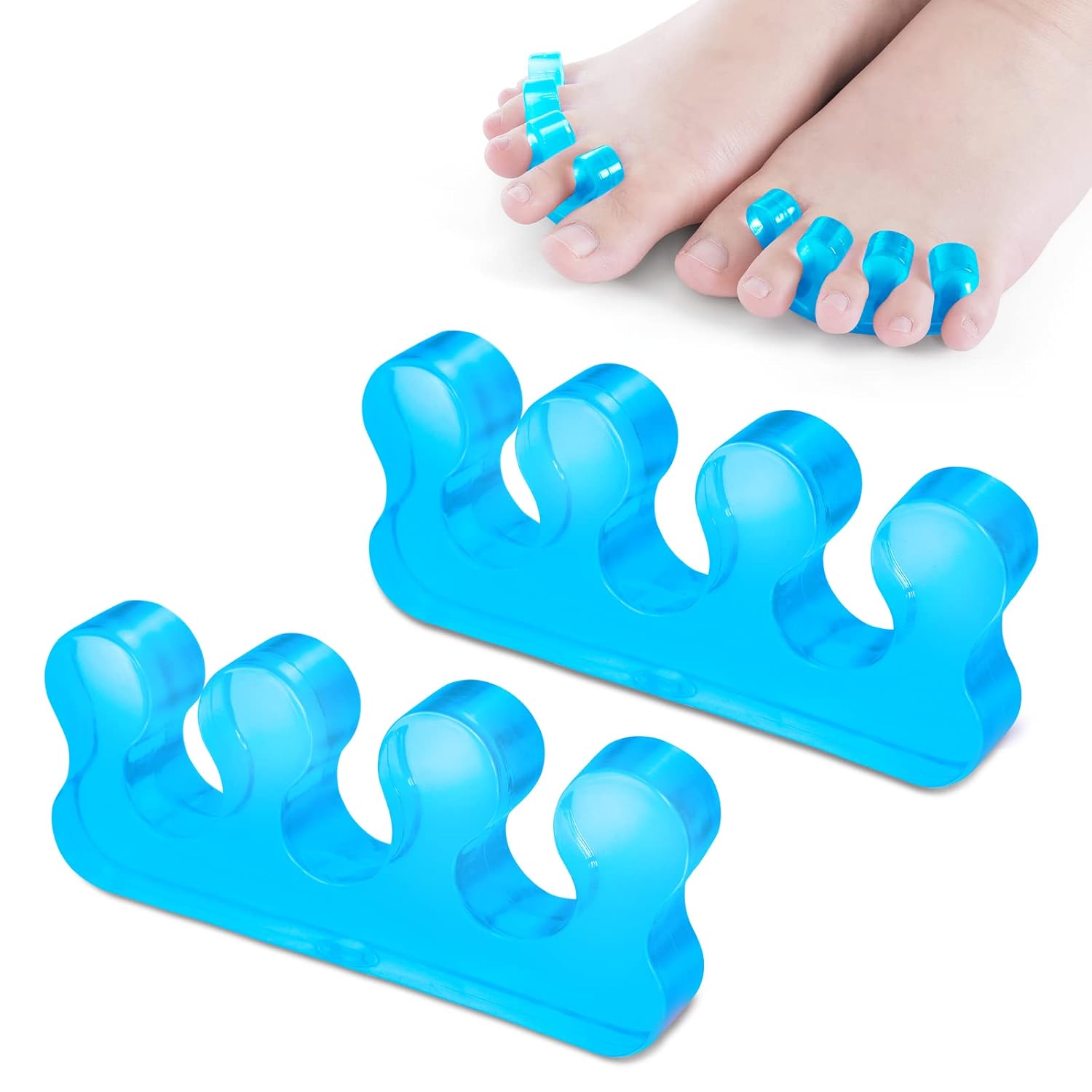 Sibba Toe Separators for Nail Polish, Silicone Toe