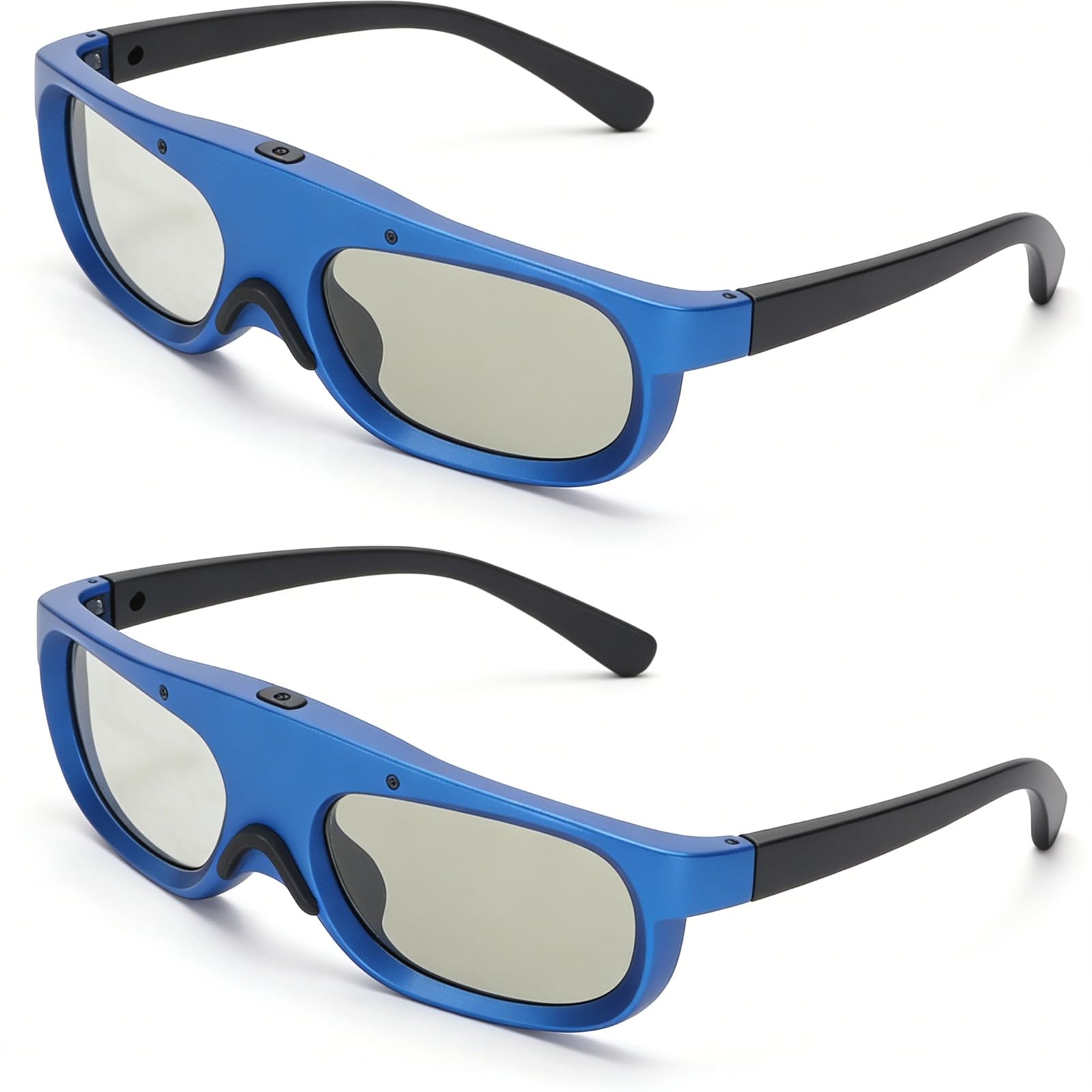 DLP Link Active Shutter 3D-Brille, Wiederaufladbar, 144 Hz, Leicht und Bequem, Drehung des Linken und Rechten Auges für DLP Link-Projektor