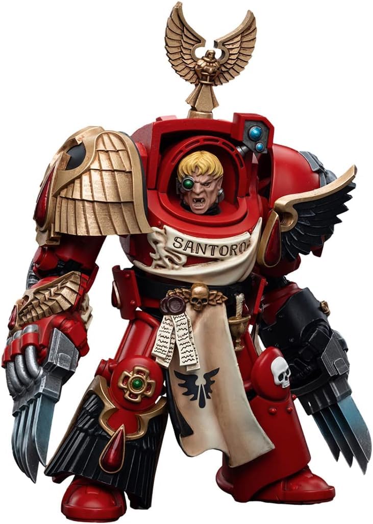 HiPlay JoyToy Warhammer 40K Blood Angels Assault Terminators Sergeant Santoro 1:18 Scale Collectible Action Figure - Image 2