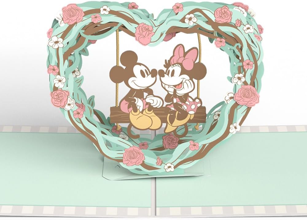 Lovepop Valentine's Day Disney's Mickey & Minnie Mouse Pop-Up Card for Her and Him - 3D Greeting Cards for Men, Women - My Favorite Place Is Next to You - 5" x 7" Card - Blank Notecard & Envelope Included - Image 2
