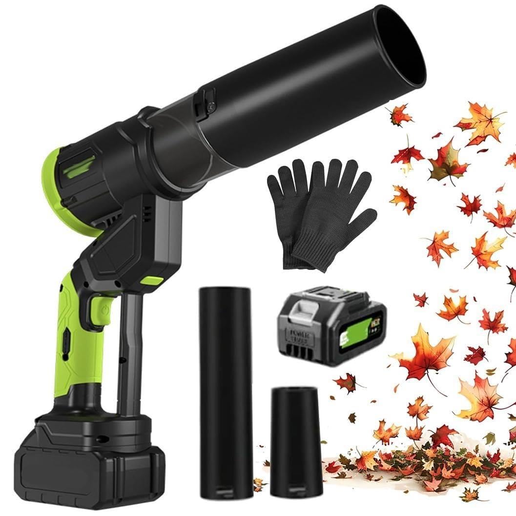 Soplador de Hojas inalámbrico 4000 mAh, soplador de jardín a batería