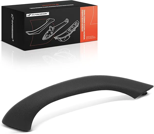 A-Premium Door Armrest Interior Door Pull Handle Trim Cover Compatible with BMW F48 Series X1 2016-2022, F39 Series X2 2018-2023, Left Driver Side, Black