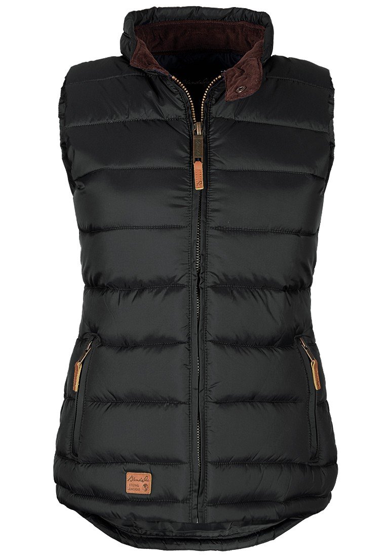 BlendShe Camilla Women's Quilted Gilet Vest Body Warmer with Funnel Neck