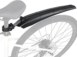 Para-lamas de bicicleta, para-lamas universal de desmontagem rápida para todas as bicicletas de montanha/bicicleta de estrada/MTB, adequado para tamanhos de 61 a 73 cm (para-lama traseiro)
