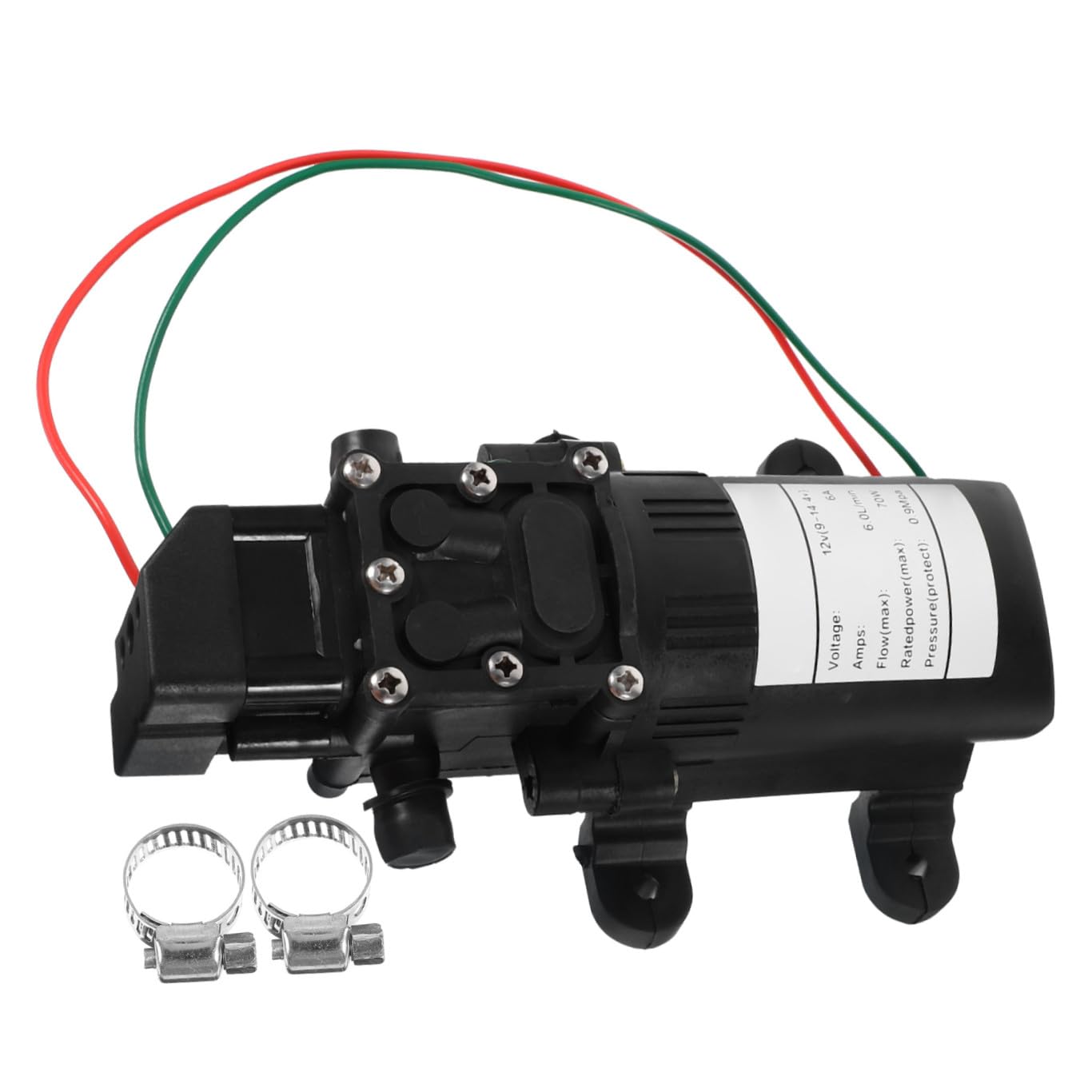 Pompe à Diaphragme Électrique Compacte Débit 6l/min, 70w, 12v