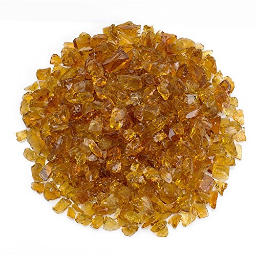 American Fireglass 9 to 12mm Fire Pit and Outdoor Fireplace Glass, Small, 10-Pound, Coffee