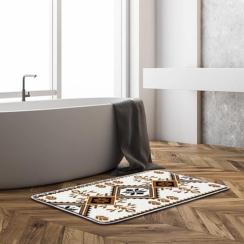 Miniatura 5 de Sunhe Espuma viscoelástica de microfibra impresa, nativo americano, azteca, colorido, suroeste, navajo, abstracto, retro, tribal, geométrico,