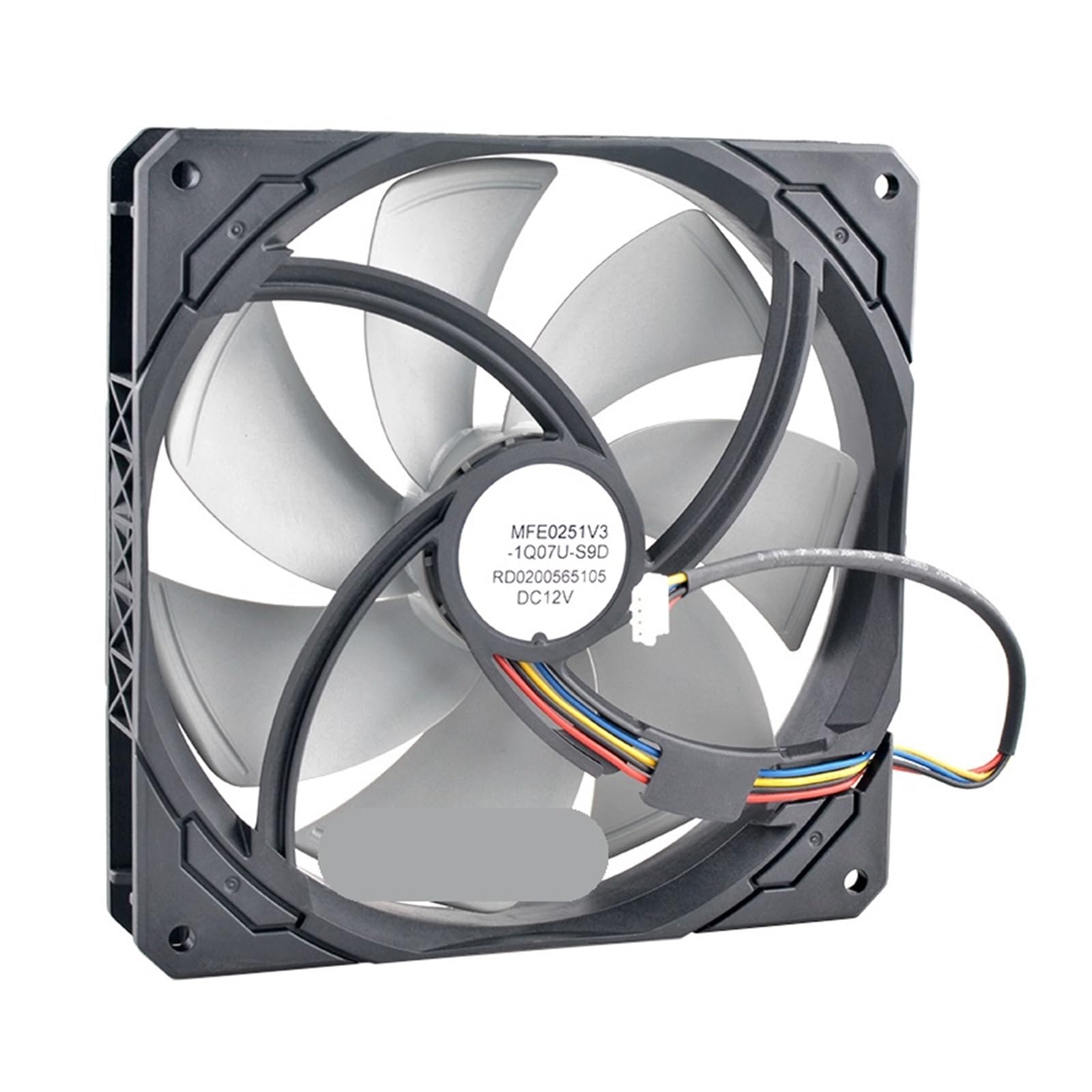 JJKKOZVQF MFE0251V3-1Q07U-S9D 14cm 140mm X 25mm DC12V 4-Pin Fan Zero RPM Cooling HX1500i Power Supply 140x140x25mm Size